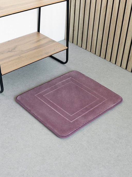 Коврик для туалета 50x60 лиловый полиэстер 100%