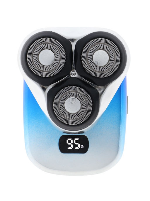 Электробритва LBR-10, 3 Вт, роторная, 3 головки, дисплей, от АКБ