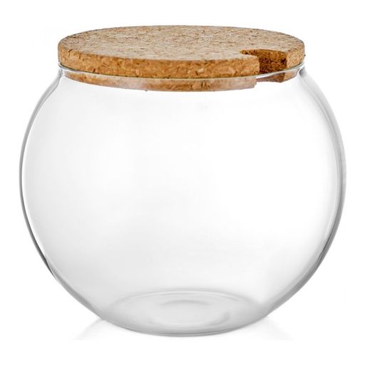 Сахарница стеклянная с крышкой Walmer Kronos, 0.25 л, цвет пробковый  фото 3