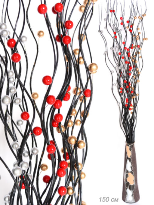 Сухоцвет набор 10 штук 150 см шарики ЗОЛОТЫЕ / 0142-6/1 /уп 120/100125