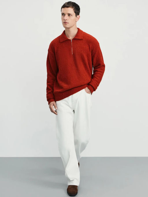 Джемпер relax fit на молнии / Zarina