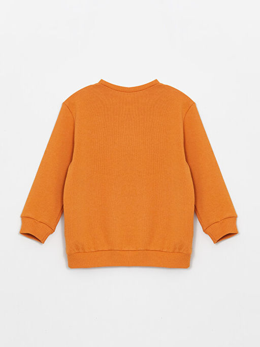 Bisiklet Yaka Bask?l? Uzun Kollu Erkek Bebek Sweatshirt 2li - Waikiki фото 3