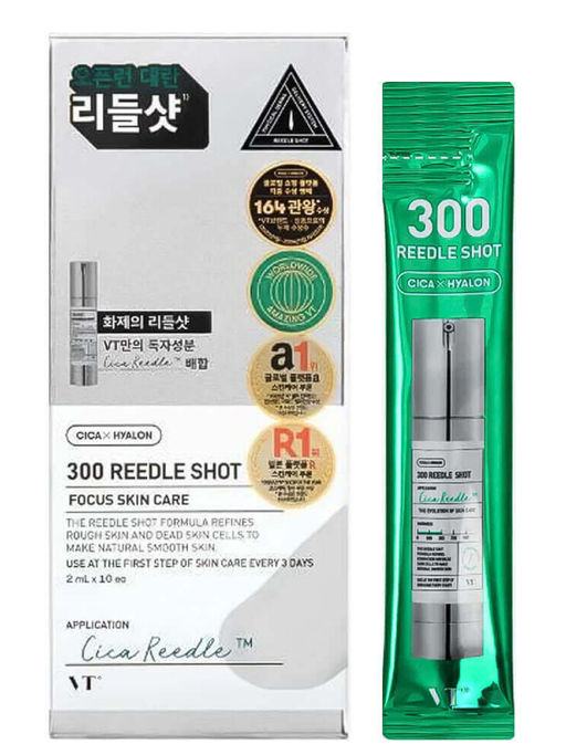 VT Cosmetics Бустер-сыворотка для лица с микроиглами / Reedle Shot 300 Stick, 10 x 2 мл