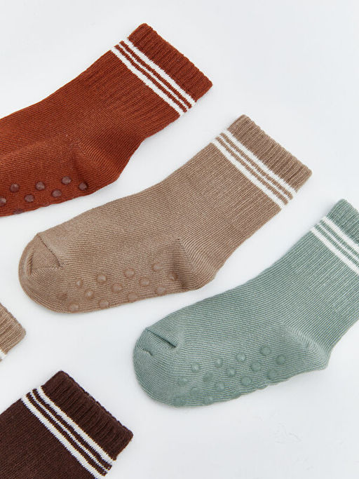 ?izgili Erkek Bebek Soket ?orap 5li