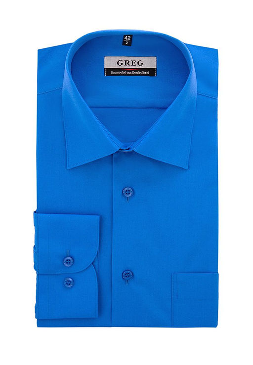 Сорочка мужская длинный рукав GREG 230/319/SAP/Z  фото 2