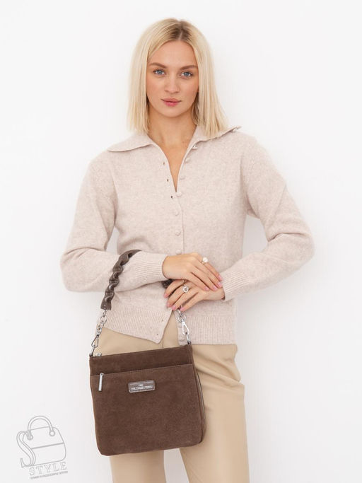 Сумка женская кожаная 2378YF d.apricot Polina&Eiterou