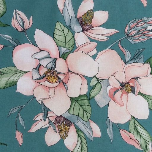 Постельное бельё Этель 1.5 сп Магнолия 143х215 см, 150х214 см, 50х70 см -2 шт, поплин  фото 10