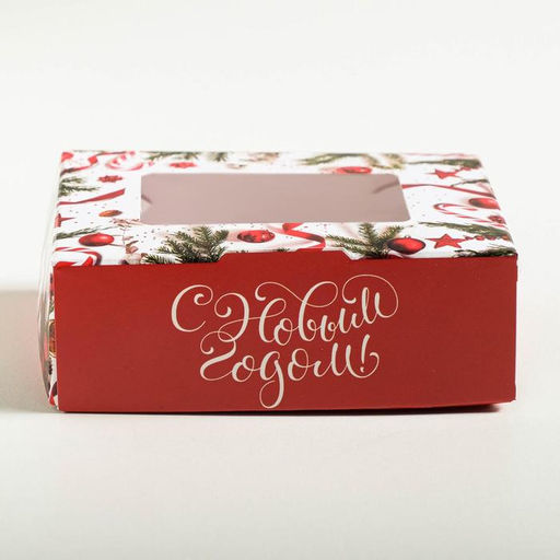 Цена за 5 шт. Коробка складная «С Новым годом», 10×8×3.5 см