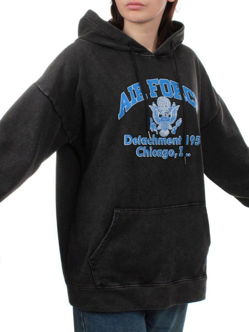 AT328 DK. GRAY Худи женское (90% хлопок, 10% полиэстер) - Fashion фото 3