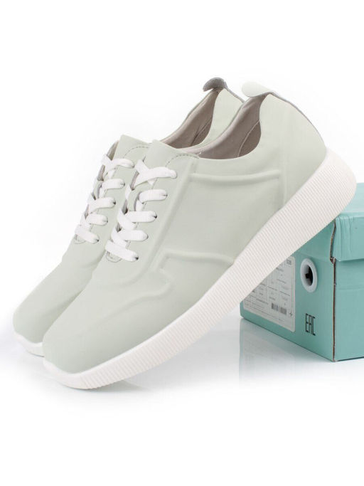 05-PDL195-3 LT. GREEN Кроссовки женские (натуральная кожа)