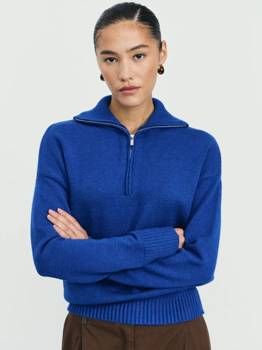 Джемпер на молнии из вискозы / Zarina  фото 6