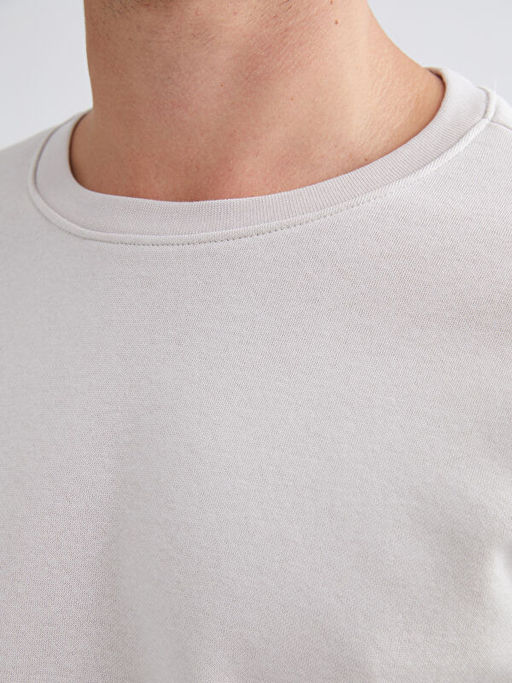 Bisiklet Yaka Erkek Sweatshirt