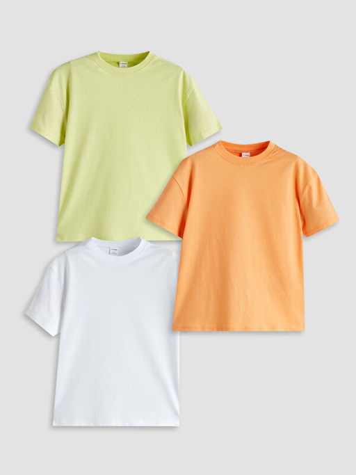 Bisiklet Yaka Basic Erkek ?ocuk Ti??rt 3l?