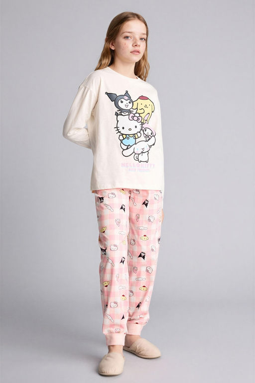 %100 Pamuk D_sney L_lo & St_tch 2li Pijama Tak_m_ K_z Bebek - Defacto фото 2
