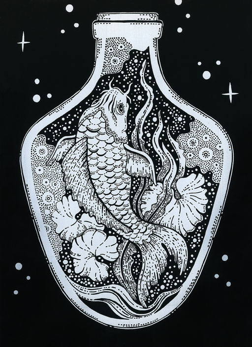 Hobbius GHPB-07 Набор для творчества Гравюра-блокнот 14 x 20 см Безбрежный океан  фото 14