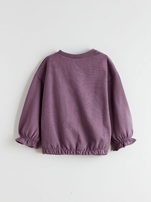 Bisiklet Yaka K?z ?ocuk Sweatshirt