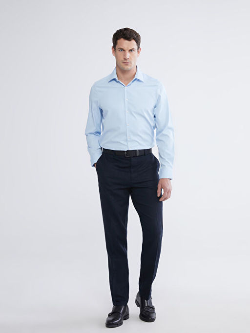 Рубашка мужская Slim Fit фактурная