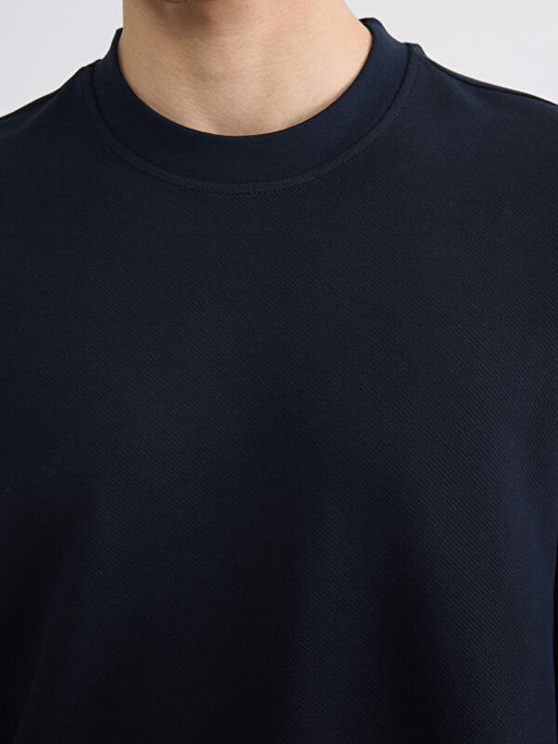 Bisiklet Yaka Erkek Sweatshirt