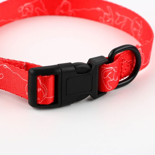 Ошейник One line, застёжка - фастекс, 2 см 25-40 см - Пушистое счастье фото 7