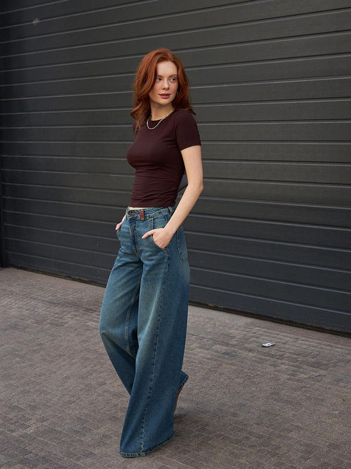 Женские джинсы арт. 19839 - F5 фото 9