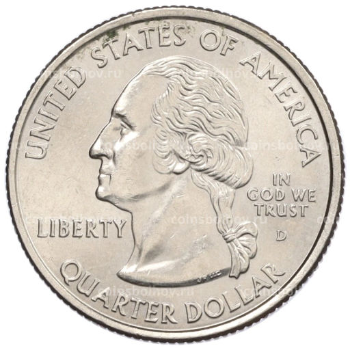 Монета 25 центов (1/4 доллара) 2003 года D США Штаты и территории  Арканзас
