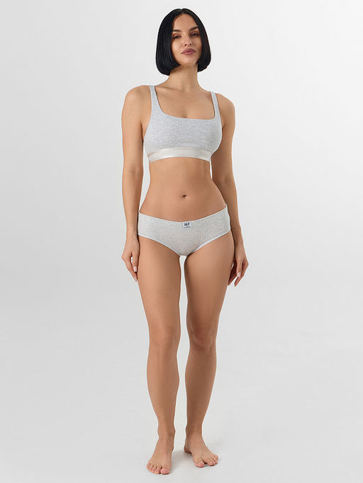 Цена за 2 штуки! Трусы слипы женские серые - Mark formelle фото 6