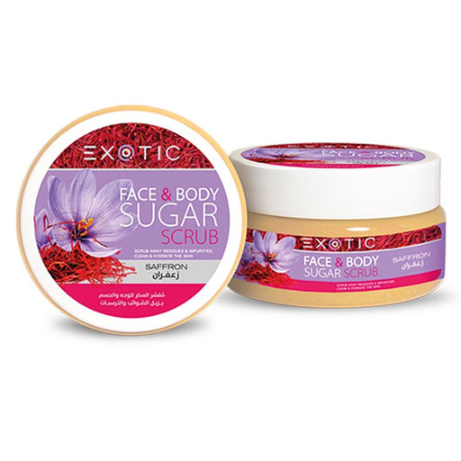 Exotic EX-09 Скраб сахарный для лица и тела (E Saffron) 300 ml