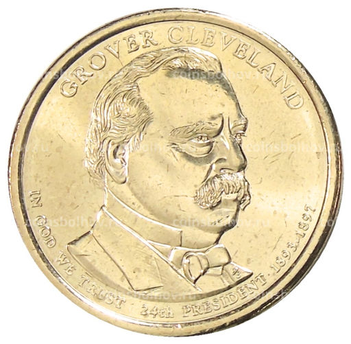 1 доллар 2012 года D США 24-й президент США Гровер Кливленд
