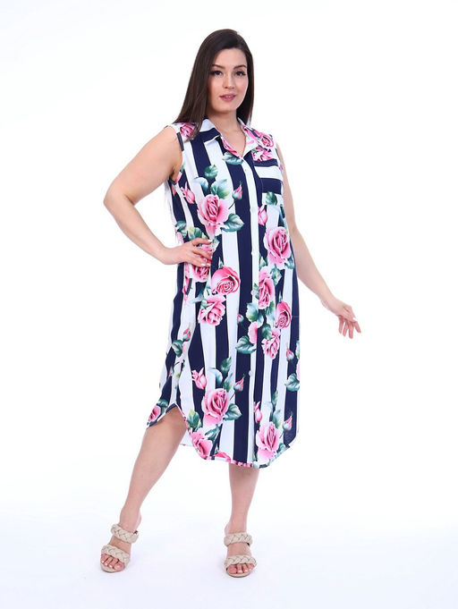 Платье-рубашка Бритни - Нагорная текстиль фото 2