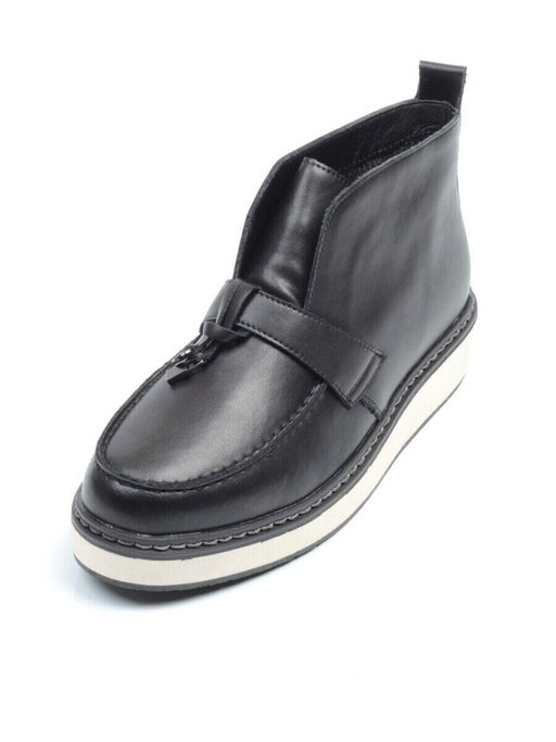 01-5172-1 BLACK Ботинки женские демисезонные (натуральная кожа, байка) - Фабричный китай фото 5