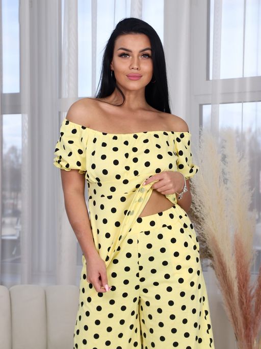 ДК-ВЕРОНИКА ДОМАШНИЙ КОСТЮМ (Желтый) - А-дина фото 5