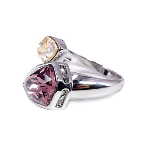 Кольцо c алмазным стеклом Сваровски - Сандаловый дом фото 2