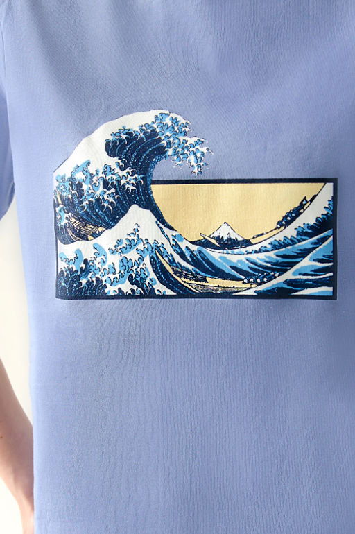 Арт. 3-1146 Футболка женская 42-50 (5 шт) Цвет:сиреневый - Калинка фото 7