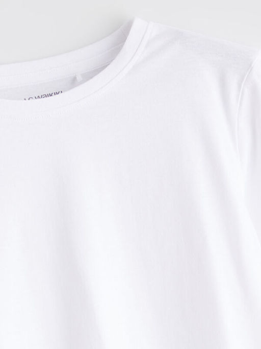 Bisiklet Yaka Basic K?z ?ocuk Ti??rt