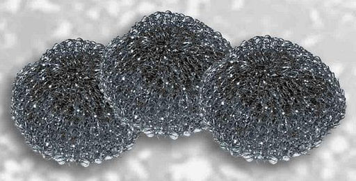 Набор губок 3 шт (мочалка) из нержав.стали арт.0301(М-4). G0341, 1134, 003010, 91134