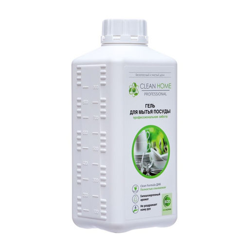 Средство для мытья посуды Clean home, запасной блок, гель, 1 л