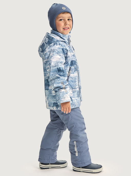 Костюм 7м1526 деним/серый