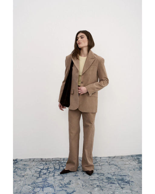 Жакет THE VERY 2421 оливково-коричневый  фото 20