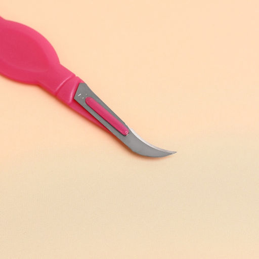 Цена за 4 шт. Нож для распарывания швов, с чехлом, 13.5 см, лезвие 1.5 см, цвет фиолетовый