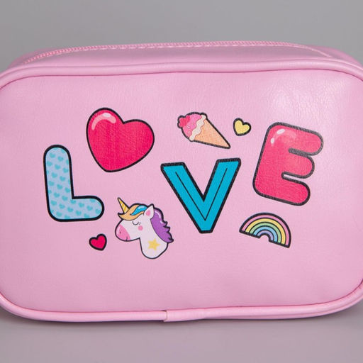 Сумка детская Love на молнии, цвет розовая - NAZAMOK KIDS фото 6