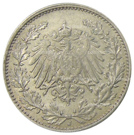 1/2 марки 1915 года J Германия