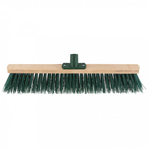 Щетка для пола деревянная 50см, втулка наклонная пластмассовая с резьбой д22мм, бук (Россия)