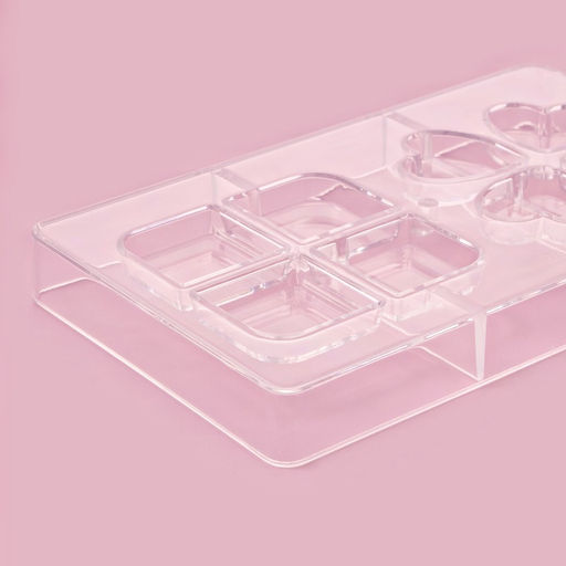 Форма для конфет и шоколада Мерси, 8 ячеек, 20?12?2.5 см, прозрачная