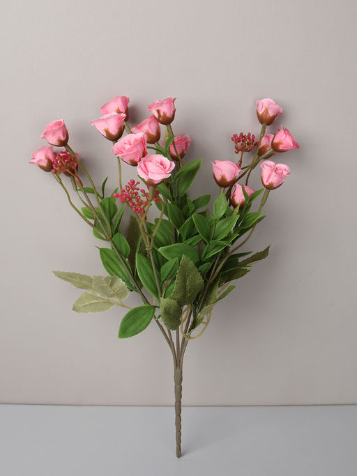 Цветок искусственный Роза кустовая 33 см / 149NA-48 /уп 2/200/600/ - ГалеонТрейд фото 6