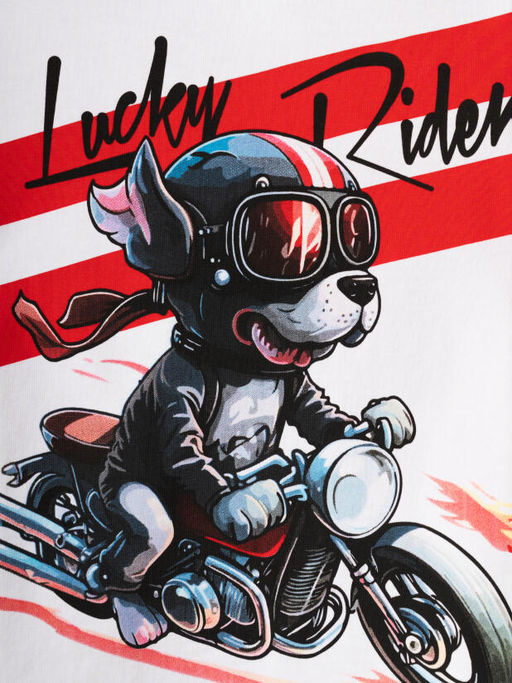 Футболка PlayToday для мальчика LUCKY RIDER из хлопка с эластаном черный  фото 7