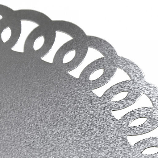 Салфетка декоративная Кружево д38см ПВХ, серебро (Китай) - Домашняя мода фото 2