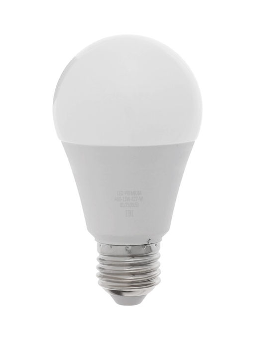 Лампа светодиодная Включай, А60, 15 Вт, E27, 1425 Лм, 4000K, IP20, свечение нейтральное белое, матов