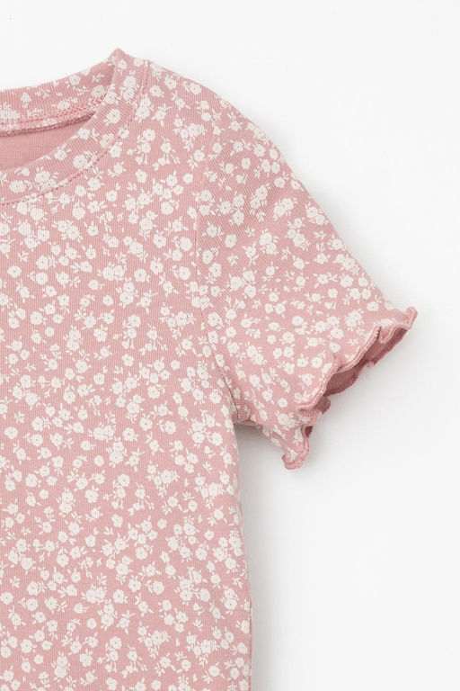 Crockid _ К 1632-1/серая пудра,милые цветочки пижама дет  фото 2