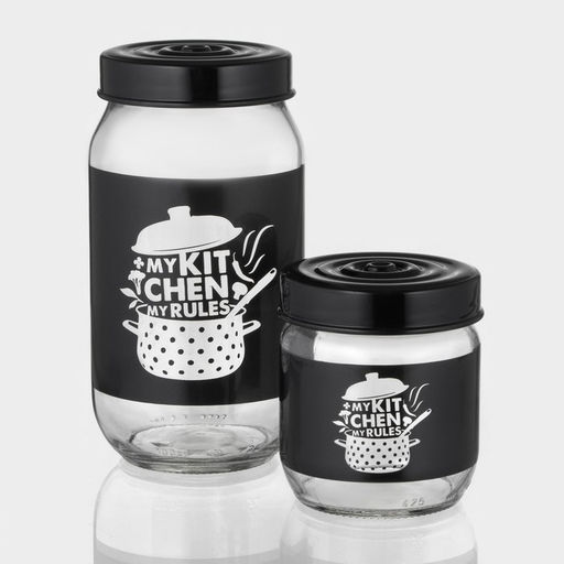 Банка для сыпучих «Кухня», 1 л, стекло