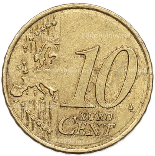 Монета 10 евроцентов 2009 года Испания